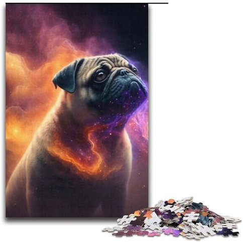 Puzzle für Erwachsene 1000 Teile Mops-Puzzle Spiele Spielzeug Geschenk geeignet für die Schreibtischdekoration 1000 Teile (38 x 26 cm)