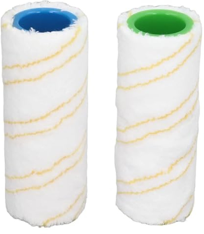Rollenbürsten-Set, Kompatibel Mit Kärcher, FC7 FC5 FC3D FC3 Akku-Hartbodenreiniger, Mehrflächenrolle, Rollenbürsten-Set(Yellow-2pcs)