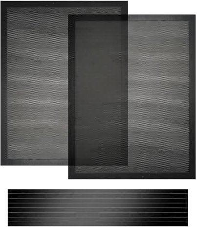 SCBOY 400 x 300 mm Computer staubnetzfilter pc Mit Magnetstreifen 2 Stück Computer Kühlkörper Lüfter Staubschutz Netzfilter Wirksamer Staubschutz