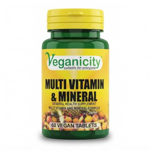 Veganicity Multi Vitamin & Mineral : General Health and Well-Being Supplement : 60 Tablets, in a Planet-Friendly 99% Recycled Pot