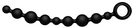 JOYDIVISION Joyballs anal Wave - lang - Schwarz, 1 Stück, Anal-Toy Für Mann & Frau Liebesspielzeug, Analkugel