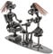 STEEMO Original Schraubenmännchen Figur: Kosmetikerin Fußpflege – Hochwertige Schrauben-Lady Deko, Handgefertigtes Geschenk aus Metall, 25x6x15 cm