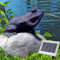 Fontaine de Jardin avec Pompe Solaire Conte de fées - Grenouille Jeu d'eau Kit pour bassins de Jardin, terrasse