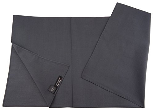 TigerTie Damen Nickituch Halstuch in anthrazit grau einfarbig Uni - Tuchgröße 60 x 60 cm - 100% Baumwolle