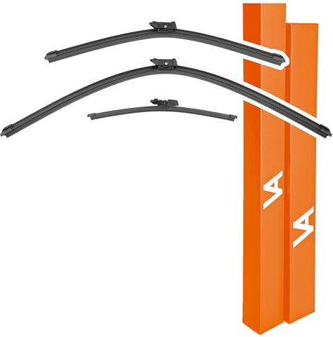Via Albion Wiper Blades for VW POLO Mk5 (2009–2017) Complete Front & Rear Wipers Set
