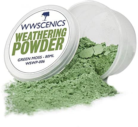WWS War World Scenics WWScenics | Modell Verwitterung Pulver | Grünes Moos - WSWP-006-80ml