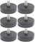 Neodym Magnete Gummiert Ø 22mm Mit M4 Außengewinde 5,8 KG Zugkraft Flachgreifer Magnet Scheibe Topfmagnet Gummi Runde Magnete mit Gewinde für Schrauben Öse oder Haken