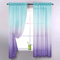 Ricemru Vorhange Farbverlauf Mint Grün Lila 2er Pack Gardinen Halbtransparent Bunt Kinderzimmer Mädchen Junge Voile Fensterschals für Wohnzimmer Schlafzimmer,106x213