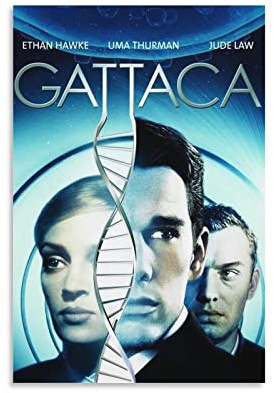 Gattaca Sci-Fi Filmposter auf Leinwand, Kunstposter und Wandkunst, Bilderdruck, modernes Familienschlafzimmerdekor, Poster, 40 x 60 cm