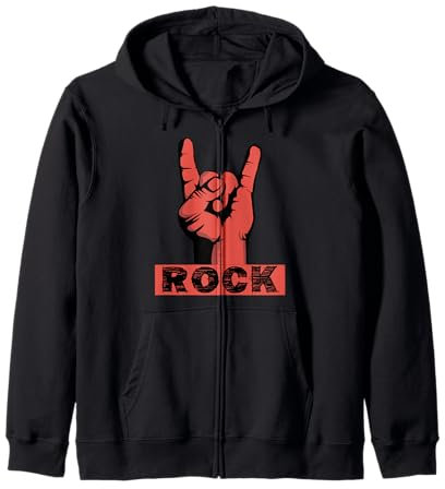Camicia Rocker donna e uomo | corna da diavolo Felpa con Cappuccio