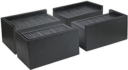Jeethemy Betterhöhungen, Möbelerhöhungen für Schreibtisch/Couch/Sofa/Tisch/Stuhl, Erhöhung in Höhen von 7.6 oder 12.7 cm und unterstützt bis zu 500 kg, rechteckig, 7.6 cm