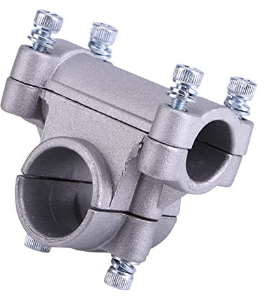 Haofy Morsetto Staffa Impugnatura con Bulloni, Morsetto Staffa Impugnatura Supporto Palmare per Decespugliatore Decespugliatore Tubo Accessori da Giardinaggio 28mm (Staffa a Croce (26,