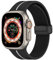 Magnética para Correa Apple Watch 44mm 40mm 45mm 41mm Series 8/7 iWatch se 6 5 4 3 42mm 38mm hombr/Mujer,Bracelet Silicona Deportiva Pulsera Apple Watch Ultra/2 49mm Band strap,Negro/blanco