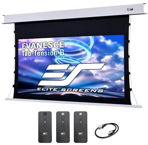 Elite Screens Evanesce Tab-Tension B 110 Motorized Projector Screen, 16:9