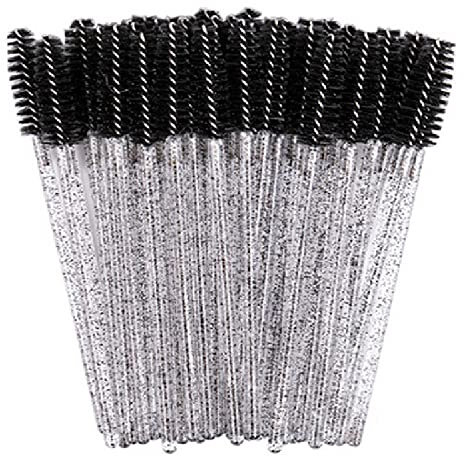 ZHIYE 100 pcs Disposable Eyelash Mascara Brushes, Wands Applicator Eyebrow Brush Makeup Kit, Eyebrow Castor Oil Brush Makeup Tool