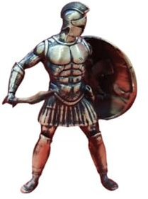 Gexifei Mini-Soldatenfigur aus Metall, 5 cm, römischer Krieger