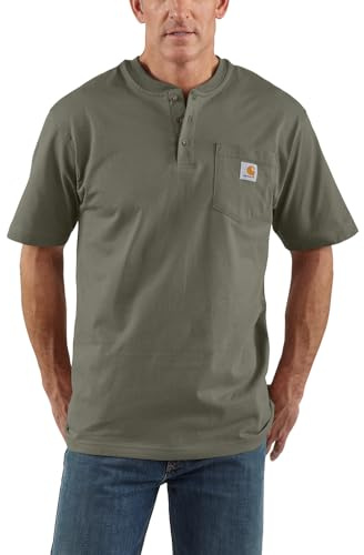 Carhartt Men's Workwear Pocket Henley Shirt (Regular and Big & Tall Sizes)