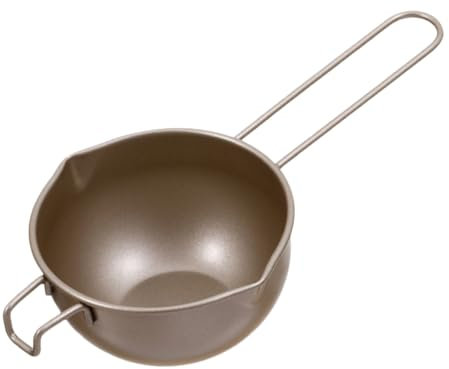 VINTORKY 1pc Carbon Steel Melting Bowl Handle for Chocolate and Butter Double Boiler Heating Pot for Home Baking Gold for Homemade Treats