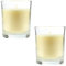 Pack de 2 Velas Aromáticas en Vaso de Cristal Reciclable 125g - 28h de Duración，Cera Vegetal Perfumada, Fabricadas en España, 8.5x7cm (Vainilla)