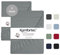 Komfortec 2er Pack Jersey Spannbettlaken 90x200 cm, 100% Baumwolle, Doppelpack Spannbettuch, Grau