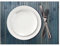 Comart - Tovaglietta Americana Bamboo Edge - Set 4 Tovagliette 30x45 cm - Lavabili - Resistenti al Calore - per Colazione, Pranzo - Eleganti Sottopiatti - Eco friendly in Bambù - Colore Blu