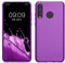 kwmobile Case kompatibel mit Huawei P30 Lite Hülle - Schutzhülle aus Silikon metallisch schimmernd - Handyhülle Metallic Violett