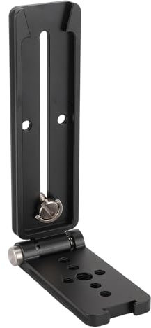 DSLR Foldable Camera L Bracket Mount,Vertical Tripod Quick Release Plate,Professional Adjustable Angle Aluminum Alloy Camera L Bracket for DSLR Cameras Photography