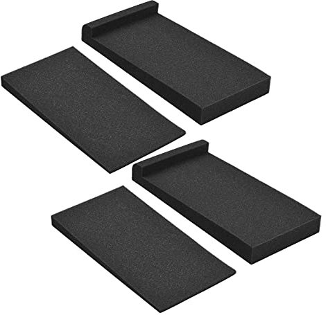 CHOYUE 2 Paquets de Coussinets d'isolation en Mousse d'isolation Acoustique Haute densité 27 * 14cm Zone utilisable pour Haut-Parleur de Moniteur de Studio