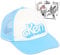 Barbie & Ken Hut für Kinder und Erwachsene - Barbie & Ken Mode-Bundle mit großer Ken Trucker Mütze plus Tattoos | Barbie & Ken Zubehör-Set