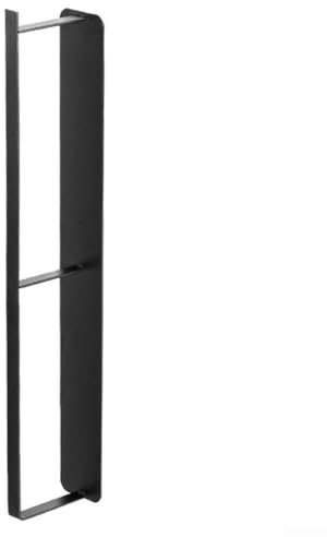 Entgoinggo Soporte de toalla lateral para nevera, acero al carbono, toalla lateral de cocina, estante magnético, estante de almacenamiento, toallero para cocina, dormitorio, cuarto de lavado (L)