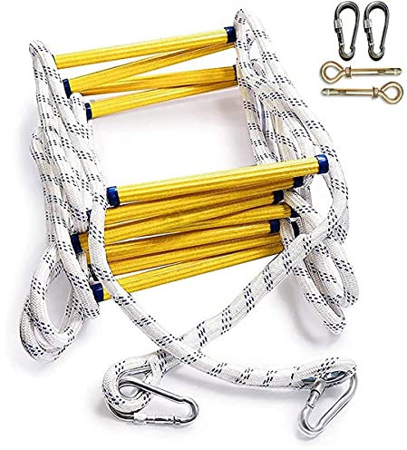 35M Emergency Fire Escape Ladder, Resin Rope Ladder Emergency Fire Escape Ladders Soft Safety Balcony Ladder