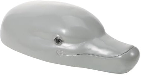 TOGEVAL Delfinkopf-Figur Aus Harz Für Aquarium-dekor Und Gartendekoration Dekoratives Aquarium-Ornament Für Schreibtisch Zarte Tierfigur