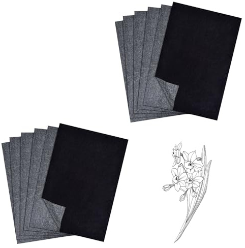 50 Blatt Transferpapier,Pauspapier A4,Kohlepapier A4,Durchschlagpapier zum Nachzeichnen von Zeichnungen auf Holzprojekten,Abpauspapier,Kohlepapier zum Nachzeichnen,Graphitpapier,Pauschpapier