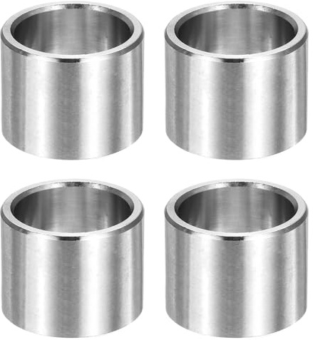 QUARKZMAN 4 Pièces Rondelles Metal, 20mm ID x 25mm OD x 20mm Longueur Rondelles Métalliques non Filetées Douilles Finition Lisse, Entretoises en Acier Inoxydable Convient pour Vis M20