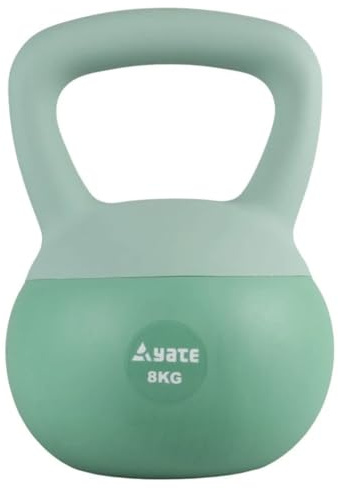 Yate Soft Kettlebell – Bodenschonendes Trainingsgewicht mit ergonomischem Griff & weicher Füllung - Kugelhantel weich 2kg - 8kg Kettle Bell