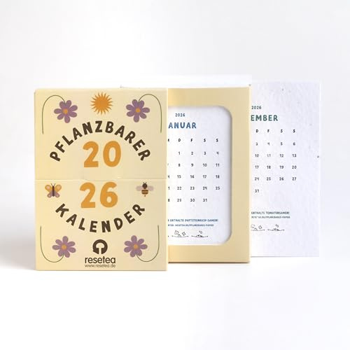 Resetea - Pflanzbarer Kalender 2026