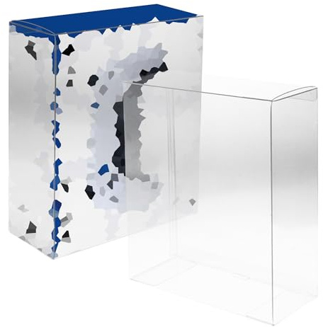 Lot de 4 protecteurs de boîte en plastique PET pour emballage de manette - Affichage transparent et boîtier de rangement, compatible avec les boîtes de contrôleur DualSense (PS5)