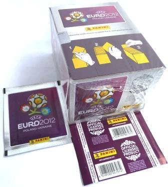 Panini UEFA Euro 2012 SAMMELSTICKER: Panini EM 2012-Fussball-Europa-Meisterschaft, Display mit 100 Tüten mit je 5 Stickern, (INTERNATIONALE AUSGABE)