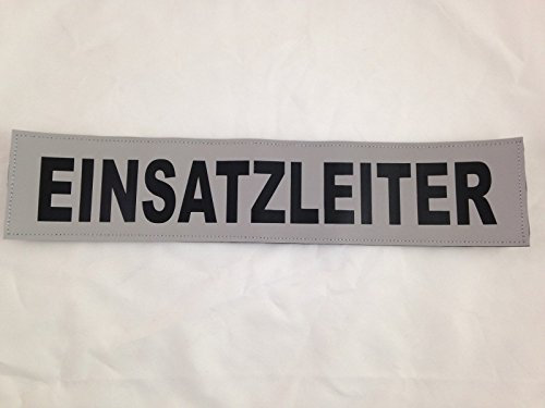 EINSATZLEITER 3M Rückenschild 42x8cm matt silber