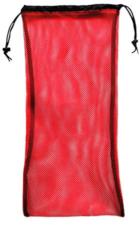 Sharplace Borsa a Rete per Riporre Gli Accessori per L'immersione Pinne - Rosso