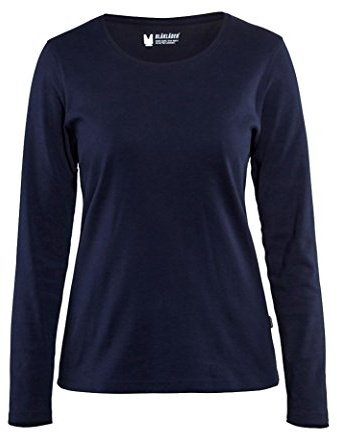 Blaklader 33011032 DAMEN-T-SHIRT MIT LANGEN ÄRMELN, Marineblau, grootte L
