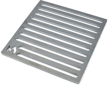 Grillrost.com Das Original Griglia per Stufa 22x22 cm in Acciaio Massiccio - Non è in ghisa, Quindi Non c'è Pericolo di Rottura