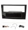 tomzz Audio 2439-059 Conjunto de panel de radio compatible con Opel Corsa D Astra H Zafira B Piano lacado negro con Quadlock adaptador ISO Fakra adaptador de antena alimentación fantasma DIN ISO so...