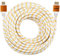 CableVantage Premium Extra Long HDMI Cable 100FT 100feet V1.4 for 1080P 3D TV DVD PS4 PS3 360 HDTV Monitor Braided Nylon HDMI Cord, Gold Tip White