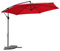 Angel Living 3M Parasol Excéntrico Sombrilla Voladiza con Manivela para Patio Exterior, Grande y Estable (Rojo)