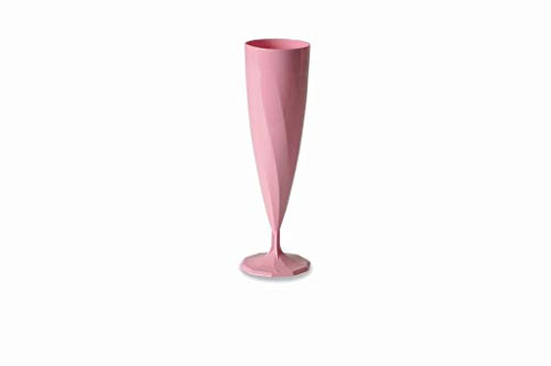 Générique 10 FLÛTES À Champagne Monobloc - Rose PA