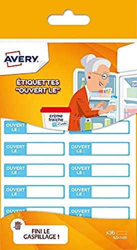 Avery OUV36 Off-Druck-Etiketten, 4,5 x 1 cm, 36 Stück