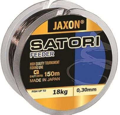 Jaxon Angelschnur Satori Feeder 150m / 0,16-0,35mm Spule Monofil Schnur (0,30mm / 18kg)