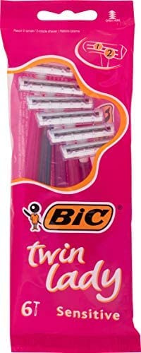 10 x Damenklingen BIC TWIN LADY SENSITIVE 6 Stück - [60 Klingen]