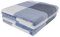 PICCOCASA Couverture Plaid Lit pour Canapé en Molleton Flanelle Carreaux Buffalo Bleu et Blanc 75 x 100 cm